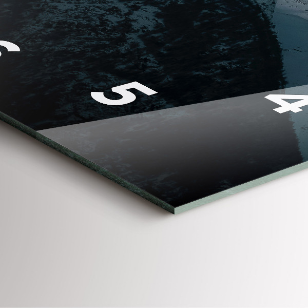 Štvorcové hodiny Západ slnka v horách