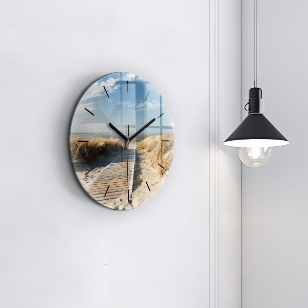 Okrúhle hodiny Výhľad na pláž