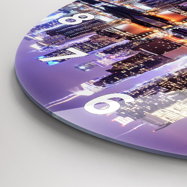 Okrúhle hodiny New York City v noci