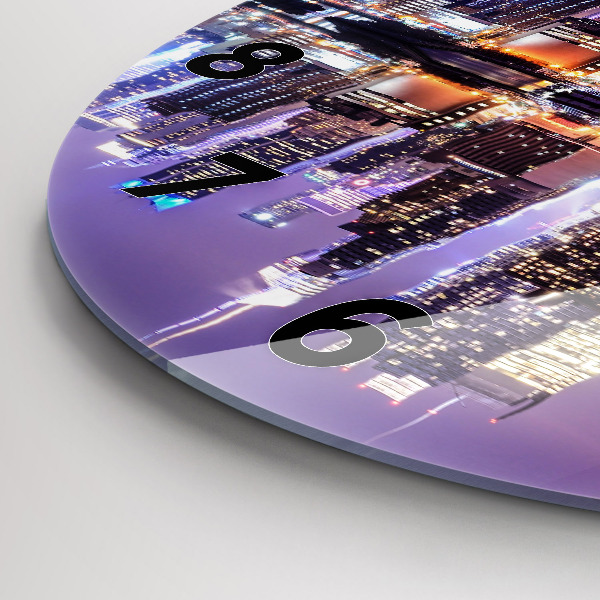 Okrúhle hodiny New York City v noci