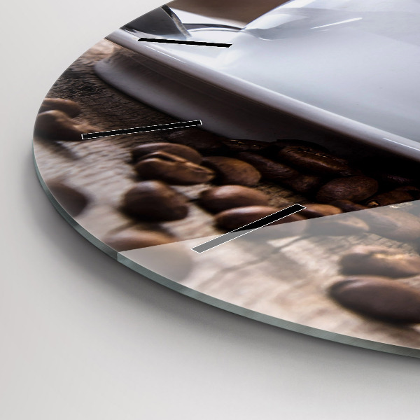 Okrúhle hodiny Šálka kávy