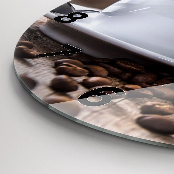 Okrúhle hodiny Šálka kávy