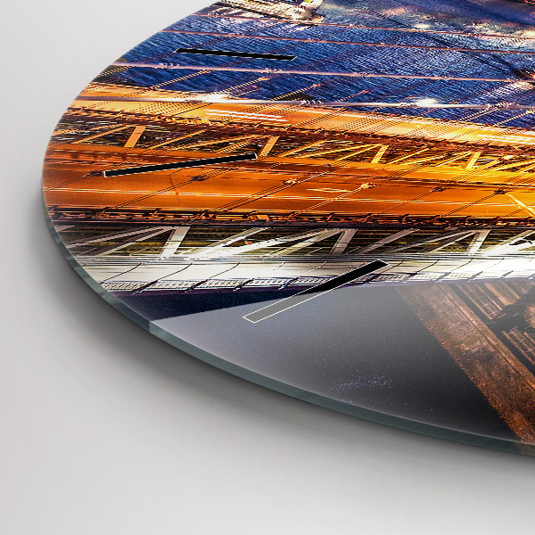 Okrúhle hodiny New York a západ slnka