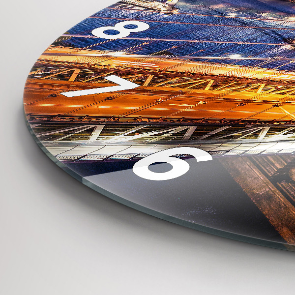 Okrúhle hodiny New York a západ slnka