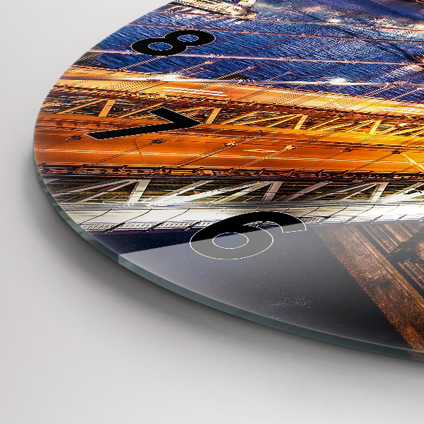 Okrúhle hodiny New York a západ slnka