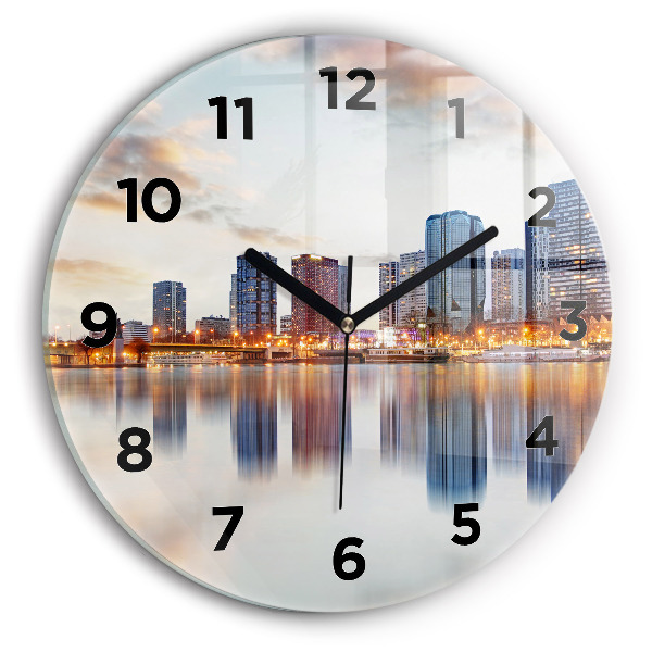 Okrúhle hodiny Panoráma s Eiffelovou vežou