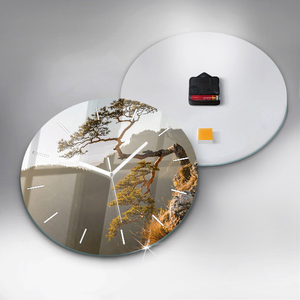 Okrúhle hodiny Strom v horách