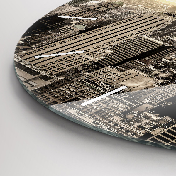 Okrúhle hodiny Mrakodrap v New Yorku