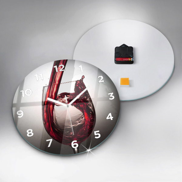 Okrúhle hodiny Pohár vína