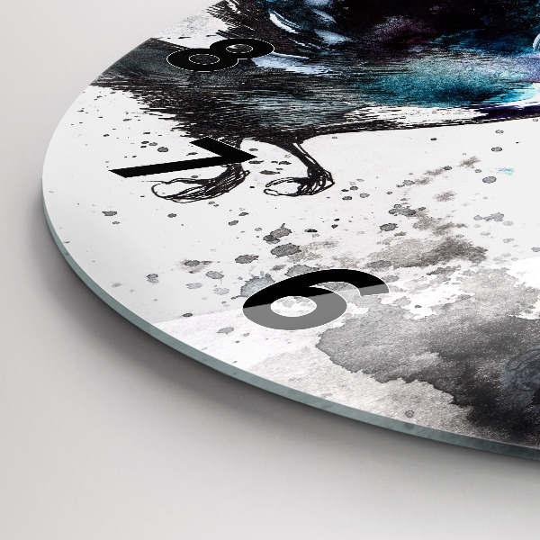 Okrúhle hodiny Maľované vtáky