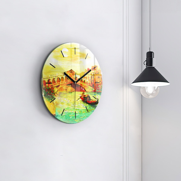 Okrúhle hodiny Benátsky most Rialto
