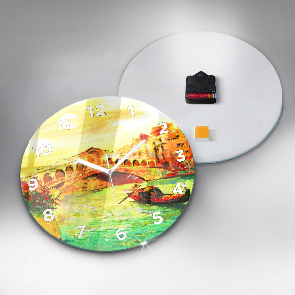 Okrúhle hodiny Benátsky most Rialto