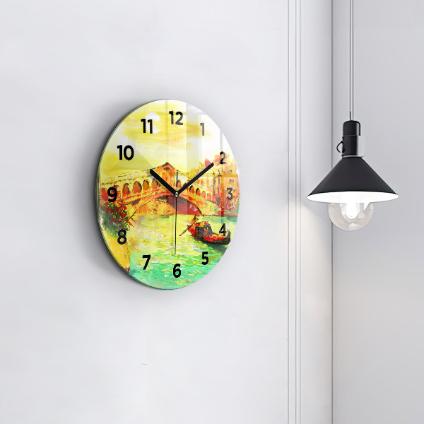 Okrúhle hodiny Benátsky most Rialto