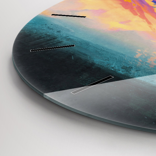 Okrúhle hodiny Abstrakcia oblohy