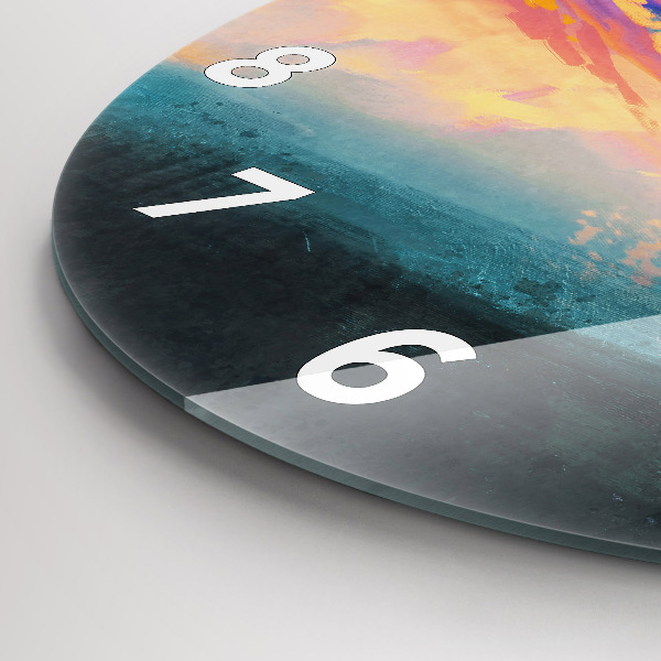 Okrúhle hodiny Abstrakcia oblohy