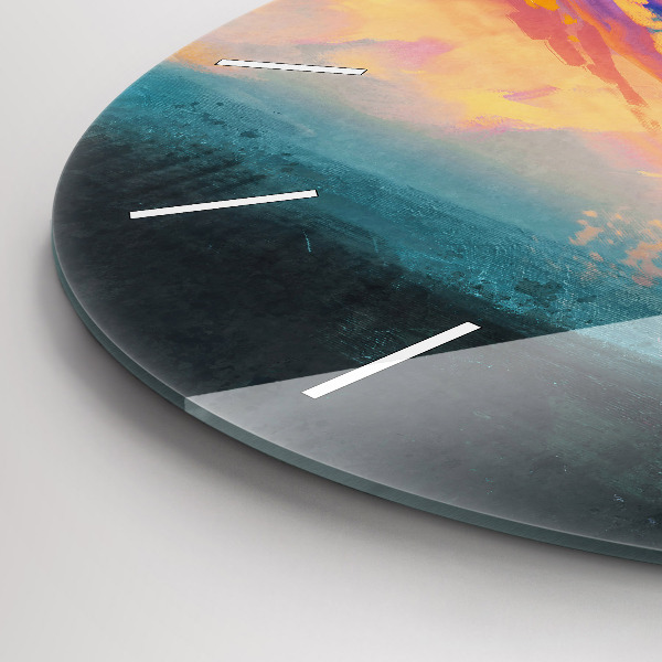 Okrúhle hodiny Abstrakcia oblohy