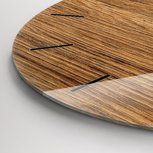 Okrúhle hodiny Svetlé drevo