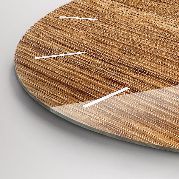 Okrúhle hodiny Svetlé drevo