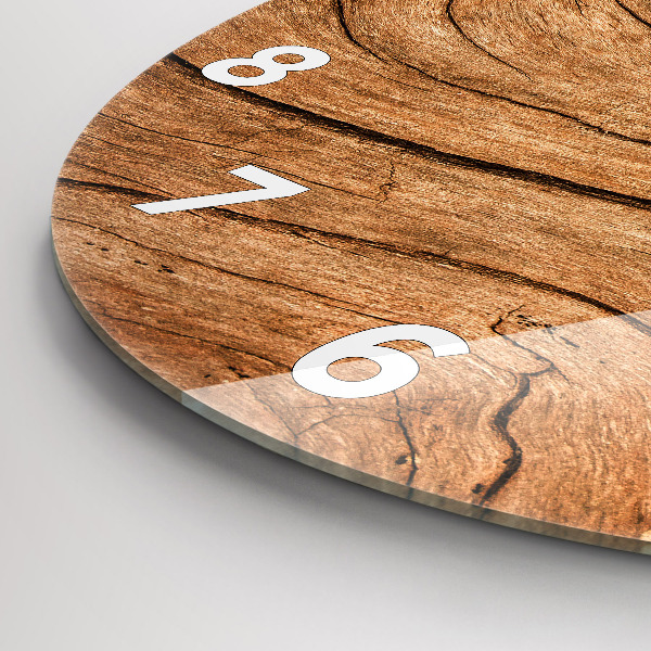 Okrúhle hodiny Staré drevo