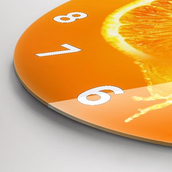 Okrúhle hodiny Oranžová