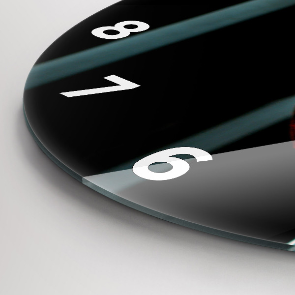 Okrúhle hodiny Fľaša vína