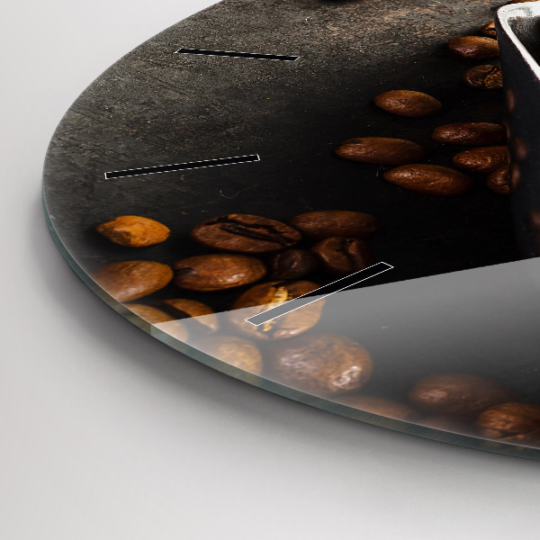 Okrúhle hodiny Vrece kávových zŕn