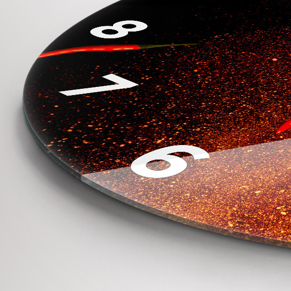 Okrúhle hodiny Chilli papričky