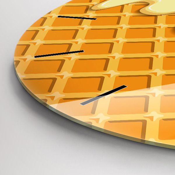 Okrúhle hodiny Vafle a zmrzlina