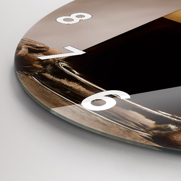 Okrúhle hodiny Šálka kávy