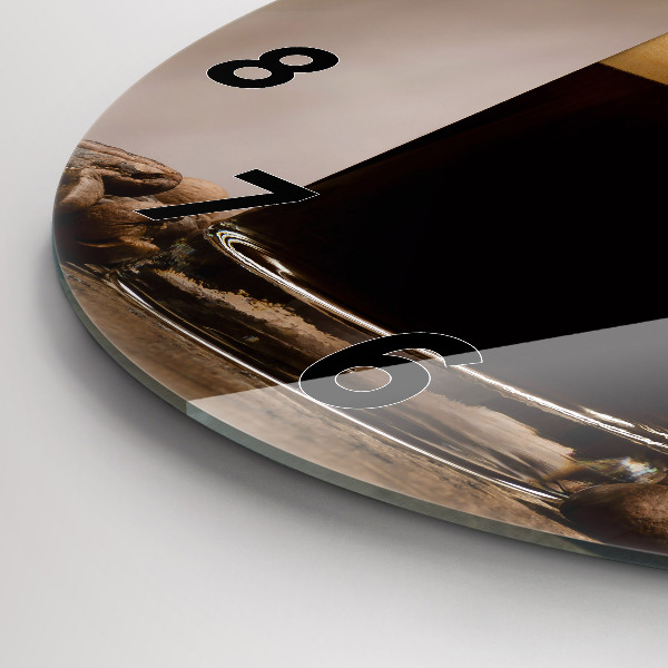 Okrúhle hodiny Šálka kávy