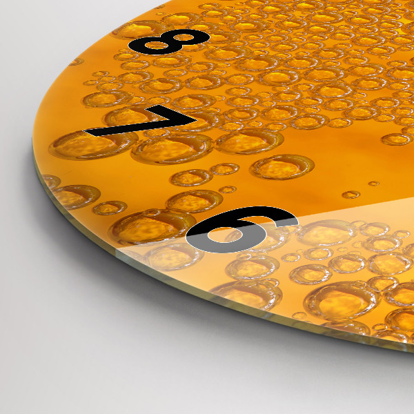 Okrúhle hodiny Pivo s penou