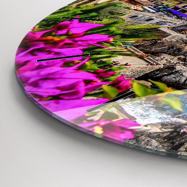 Okrúhle hodiny Pobrežie Cinque Terre