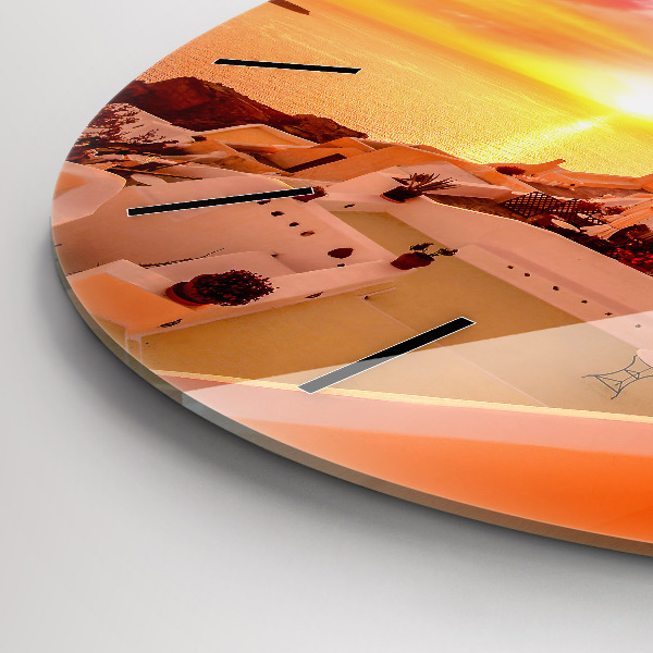 Okrúhle hodiny Starý veterný mlyn na Santorini