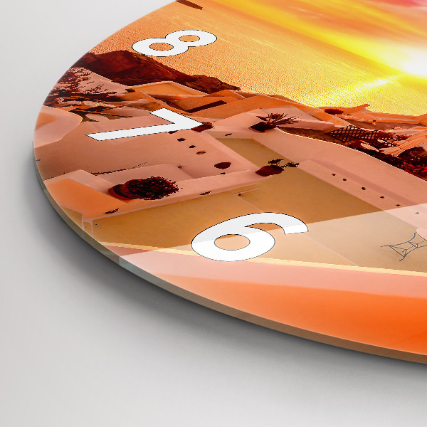 Okrúhle hodiny Starý veterný mlyn na Santorini