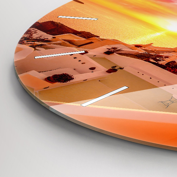 Okrúhle hodiny Starý veterný mlyn na Santorini