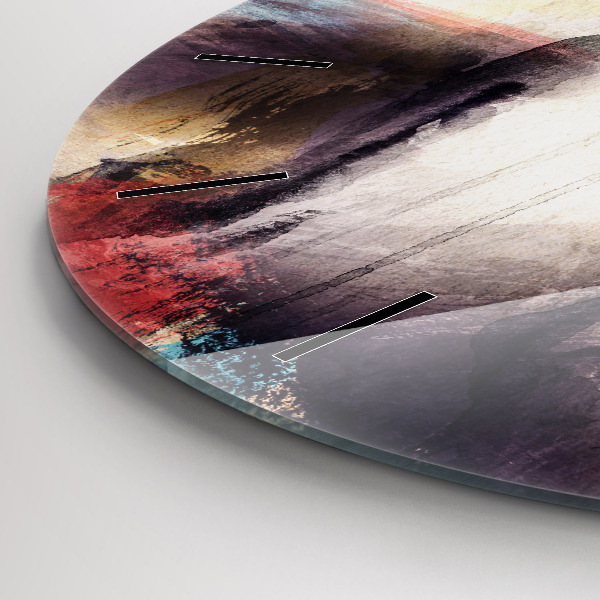 Okrúhle hodiny Abstraktný portrét ženy