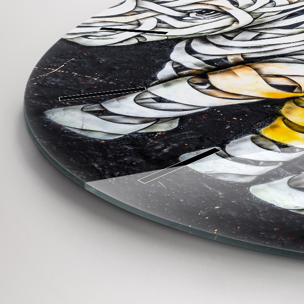 Okrúhle hodiny Abstraktný nosorožec