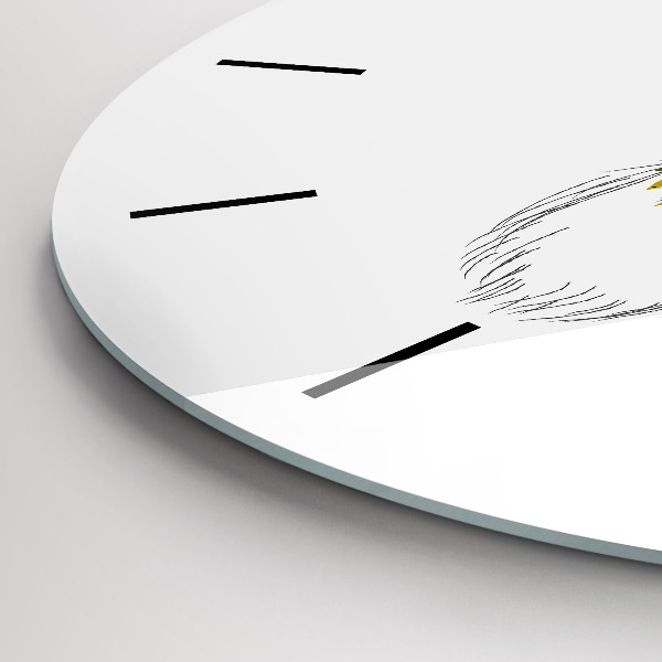 Okrúhle hodiny Farebná hlava jeleňa