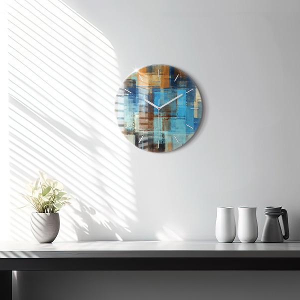 Okrúhle hodiny Farebné pozadie – abstrakcia