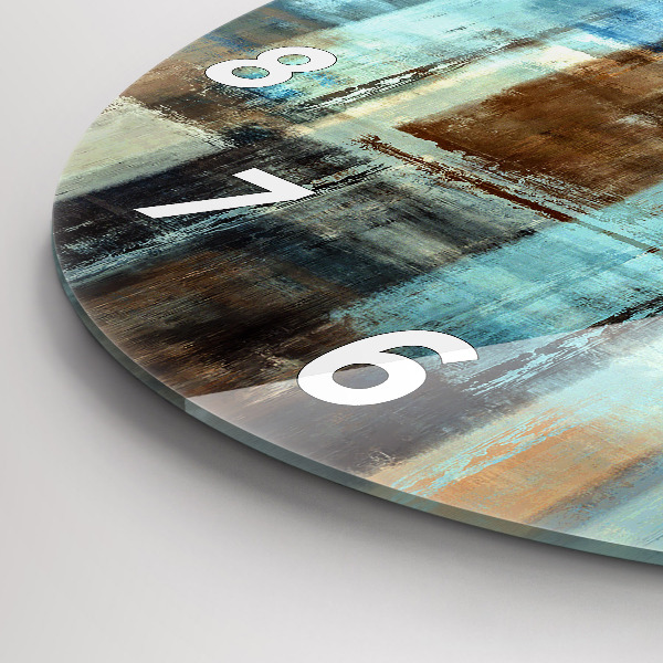 Okrúhle hodiny Farebné pozadie – abstrakcia