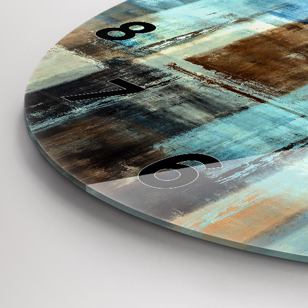 Okrúhle hodiny Farebné pozadie – abstrakcia