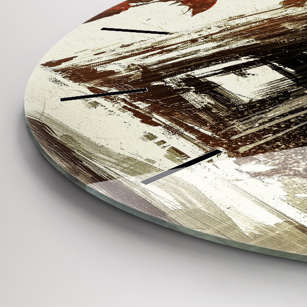 Okrúhle hodiny Žena v daždivej noci