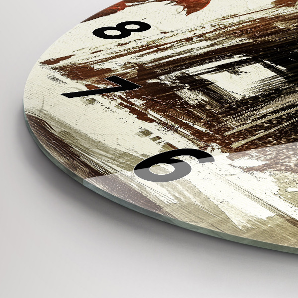 Okrúhle hodiny Žena v daždivej noci