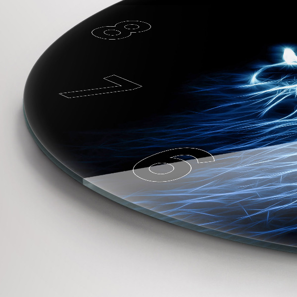 Okrúhle hodiny Divoký lev