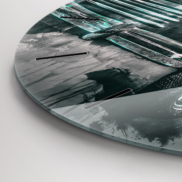 Okrúhle hodiny Staroškolské auto