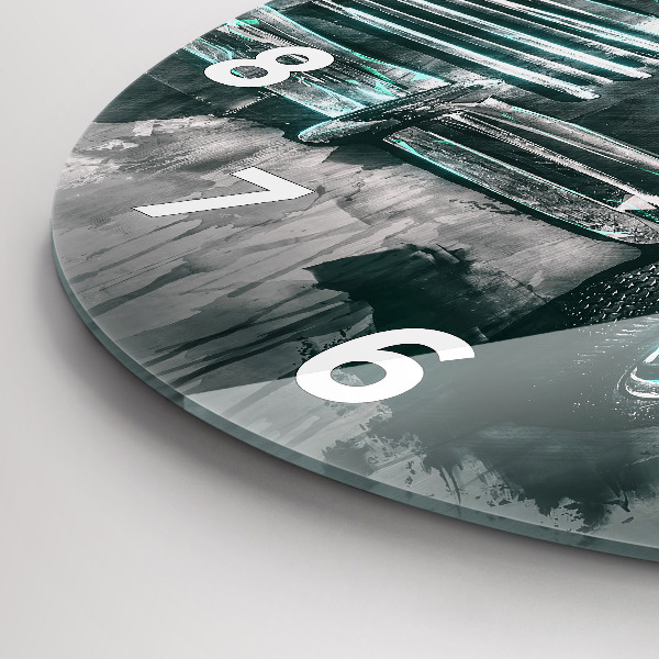 Okrúhle hodiny Staroškolské auto