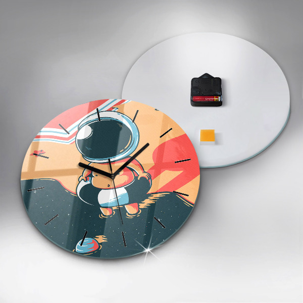 Okrúhle hodiny Detský astronaut