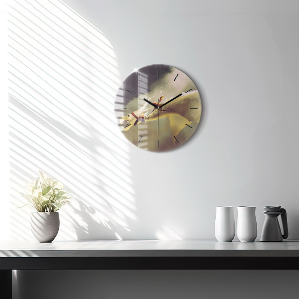 Okrúhle hodiny Ilustrácia Dračí jazdec