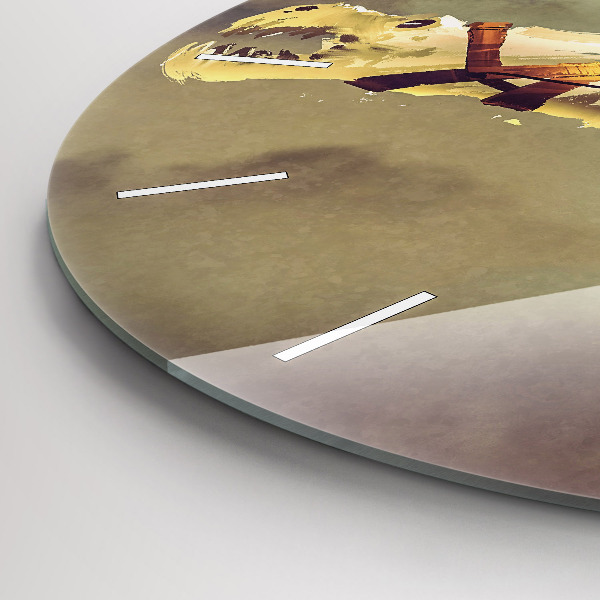 Okrúhle hodiny Ilustrácia Dračí jazdec