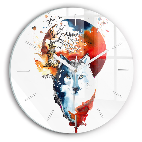 Okrúhle hodiny Vlk a Spln